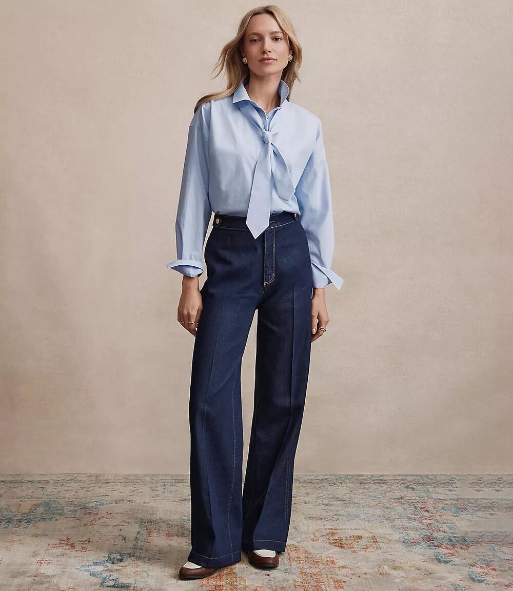 NWT LOFT Refined High Rise Trouser Jean